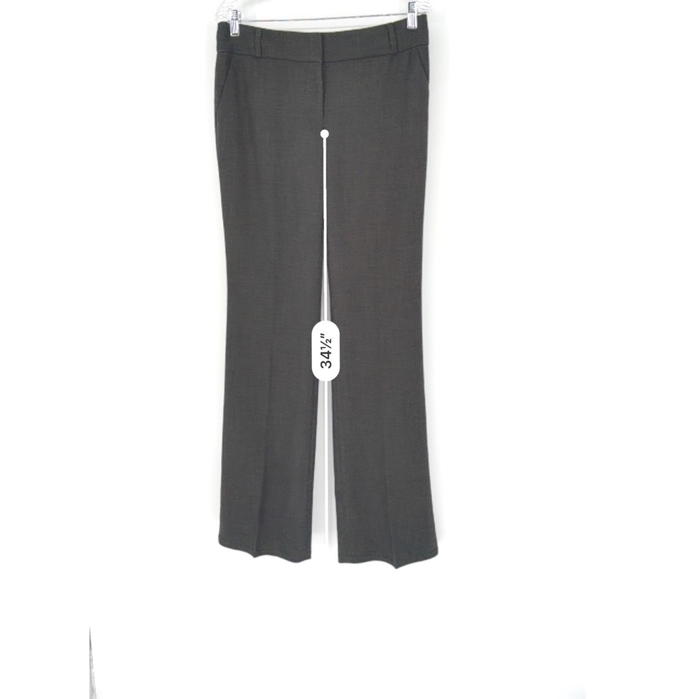 LOFT Julie Boot Cut Trousers Charcoal Gray Women's 6 Career Pants Academia 98-07 - Picture 9 of 13